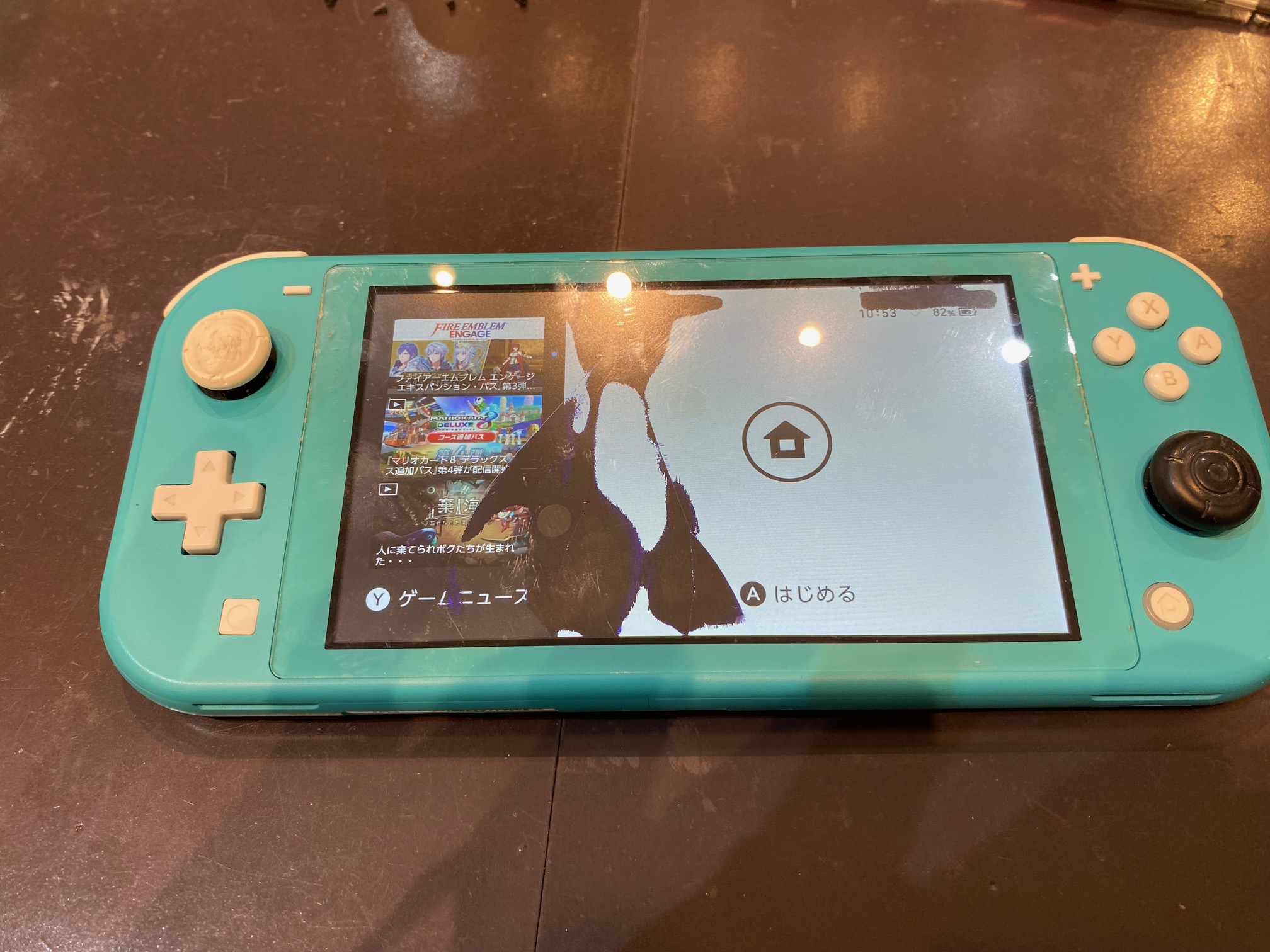 【switch lite 液晶修理　札幌苗穂】液晶が割れてしまったときには