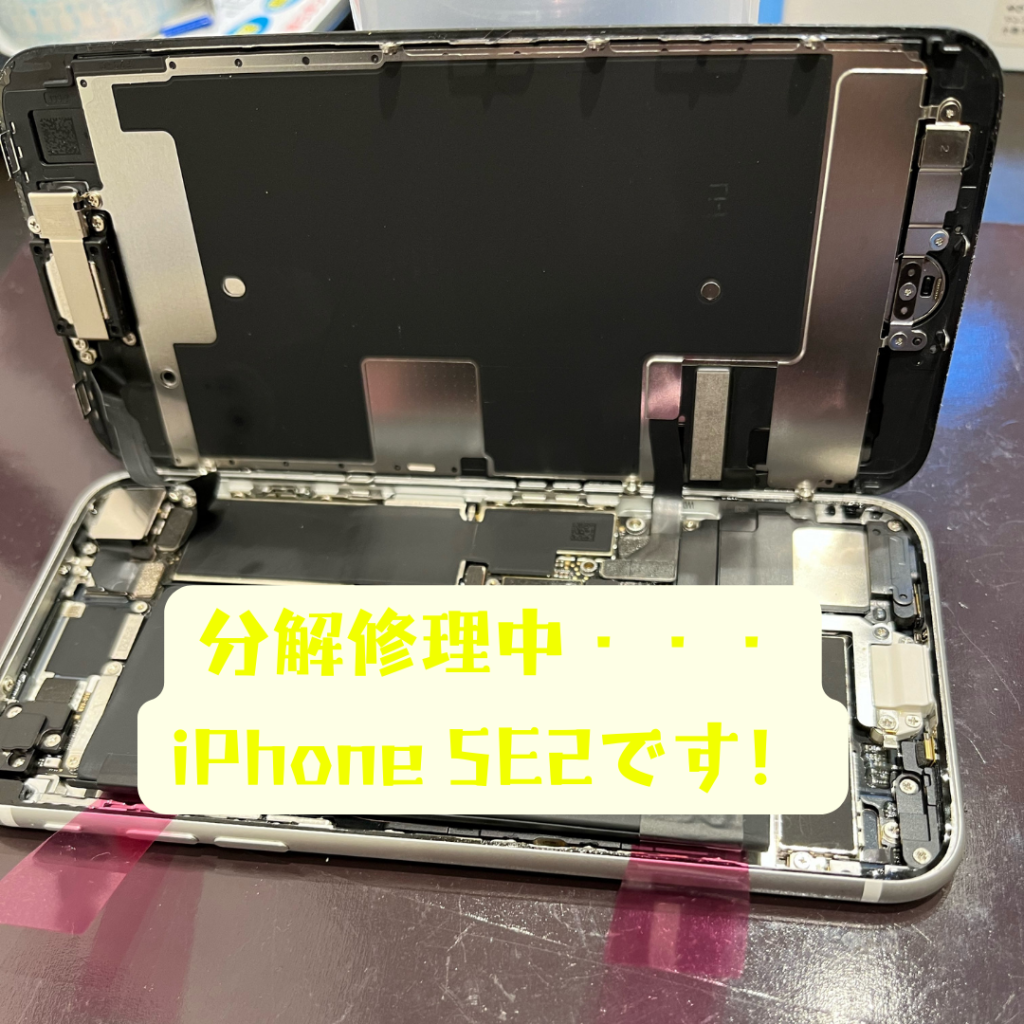 iPhoneSE2分解修理中