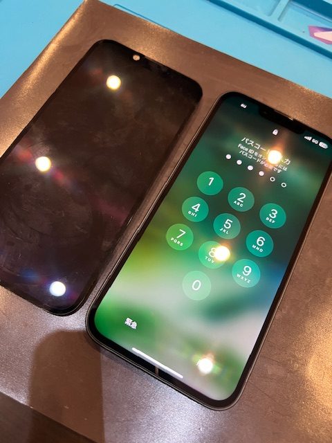 iPhone14画面修理で復旧