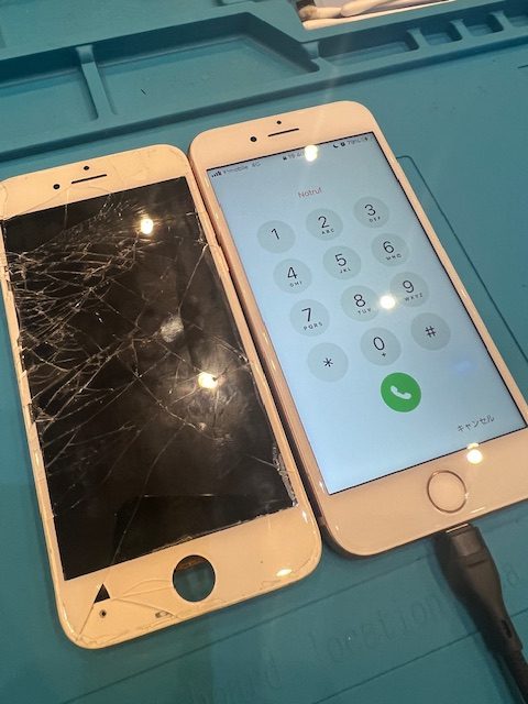 iPhone8画面修理完了