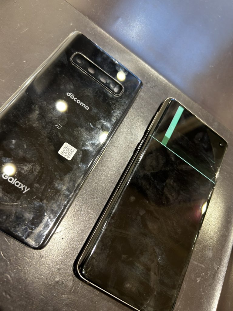 液晶破損中のGalaxy