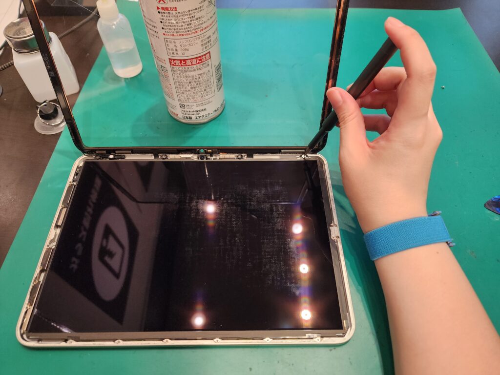 画面を開けたiPad第10世代