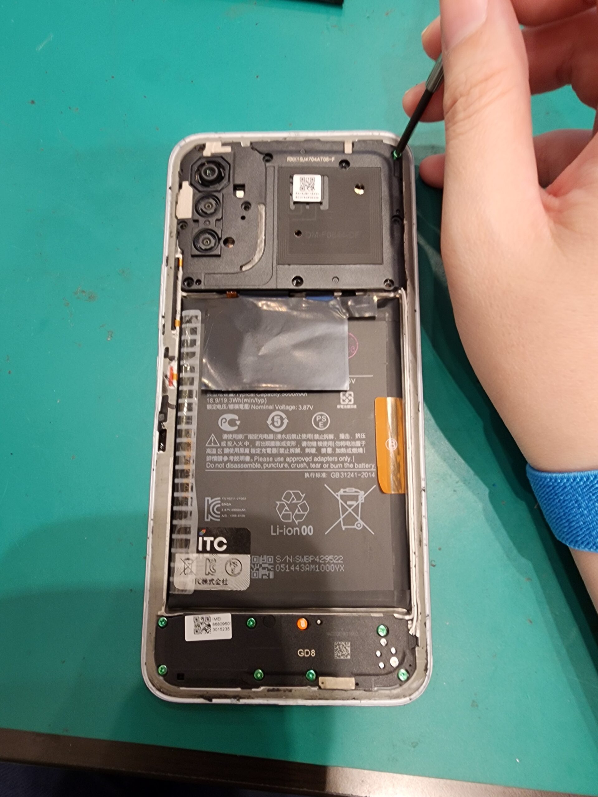 【札幌苗穂店】Xiaomi Redmi Note10 JEバッテリー交換【白石区からご来店】