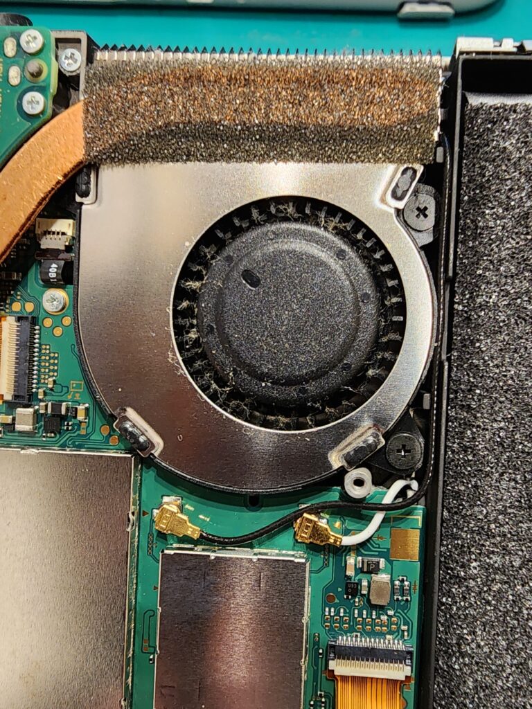 ホコリが溜まっているswitchlite