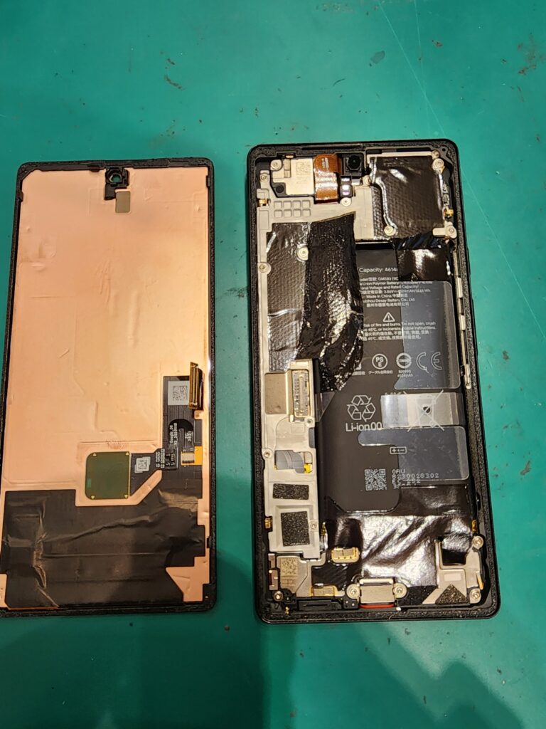 画面を外したGooglePixel6