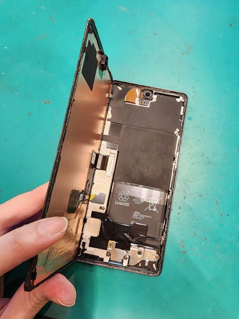 画面を外している最中のGooglePixel7