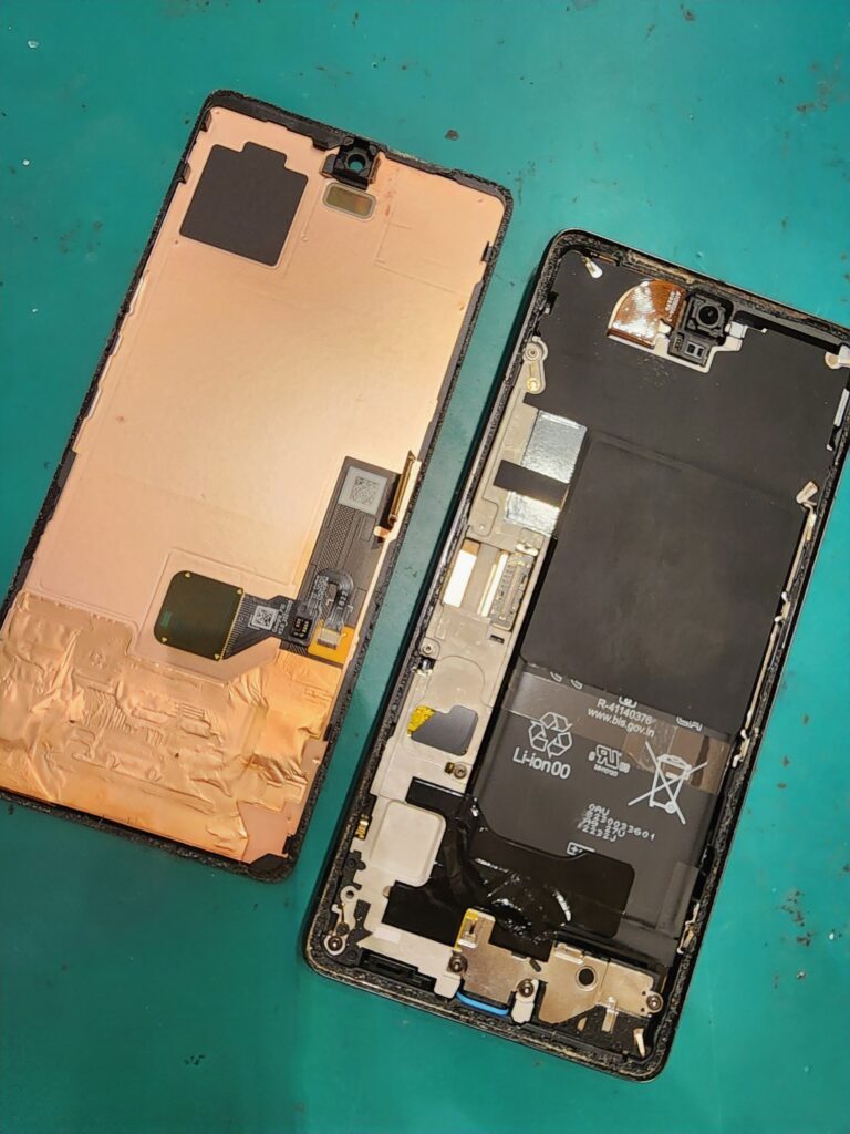 画面を外したGooglePixel7