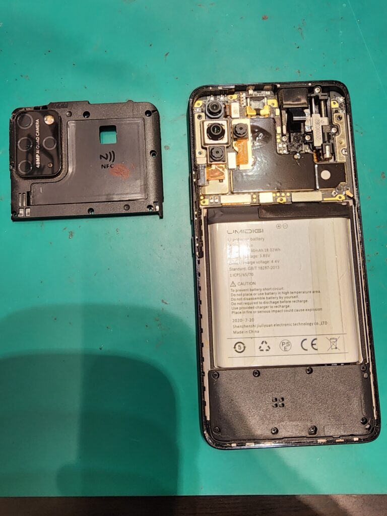 プラスチックカバーを外したUMIDIGI S5Pro