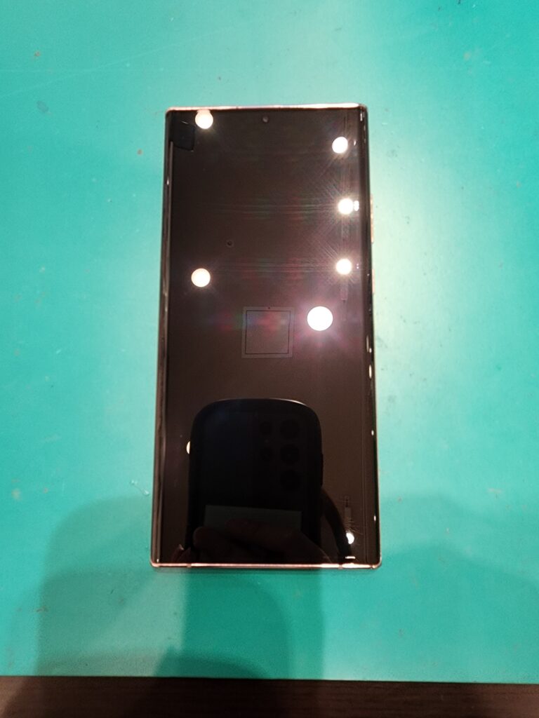 ガラスコーティングを施工したGalaxyNote20Ultra