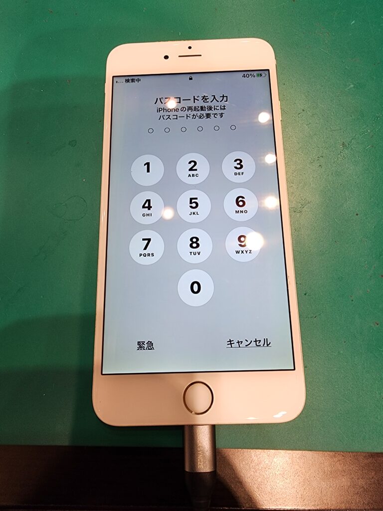 修理完了後のiPhone6SPlus