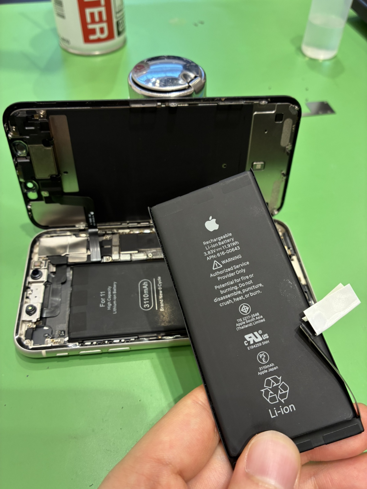 【札幌苗穂店】iPhone11のバッテリー交換修理【白石区からのご来店】