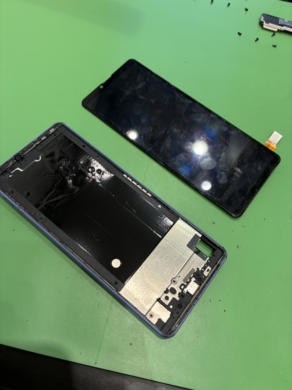 【札幌苗穂店】Xperia 10 Ivの画面交換修理【東区からのご来店】